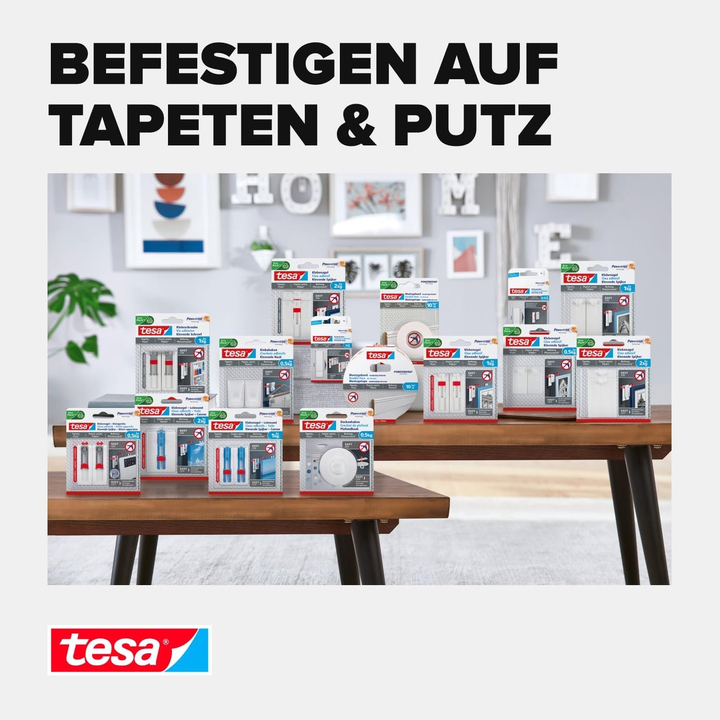 Tesa Verstellbarer Klebenagel (Für Tapeten Und Putz 1 Kg)
