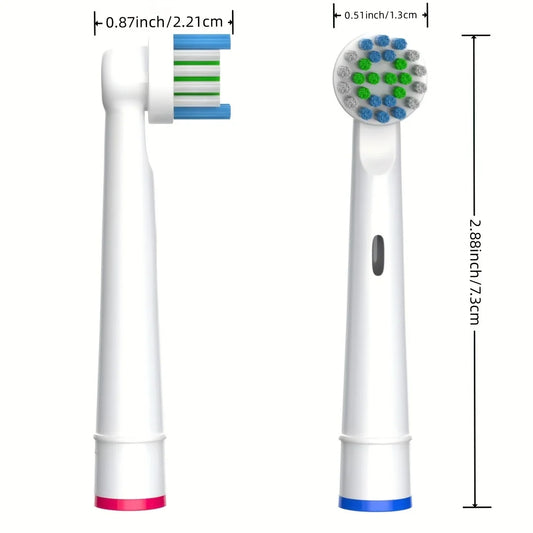 Replacement brush heads for Oral-B (4/12/16/20 pieces)