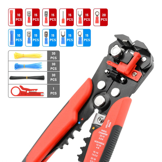 Self-adjusting wire stripper