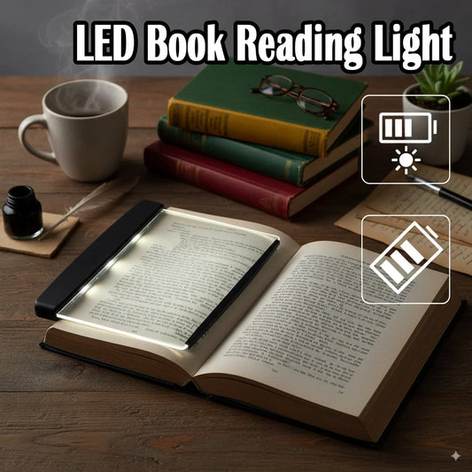 Flat Night Vision Reading Lamp Battery Powered Lights Portable Book Light for Reading Led Panel Night Led Reading Bedside Panel