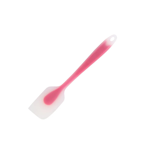 Heat-resistant silicone kitchen spatula with handle