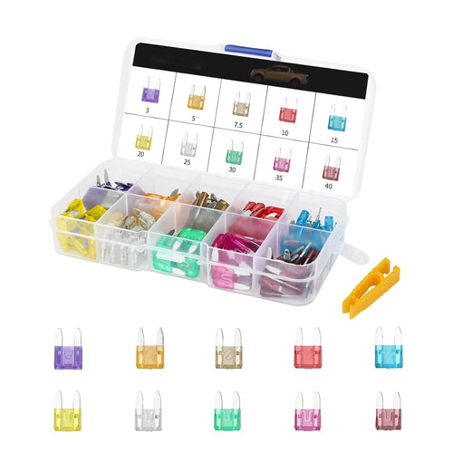 100er Mini-Flachsicherungsset mit Abzieher