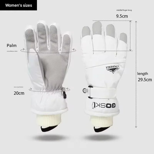 Warm winter gloves with touchscreen functionality
