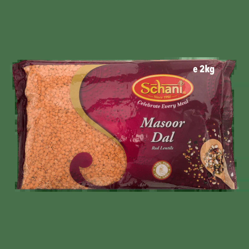 - 2Kg Masoor Dal (Rote Gespaltene Linsen)