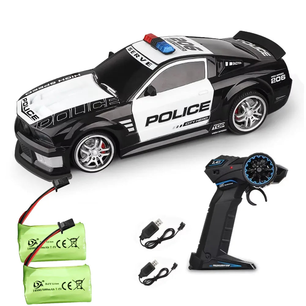 1/12 Große 2,4 Ghz Super Schnelle Polizei RC Auto Ferngesteuerte Autos