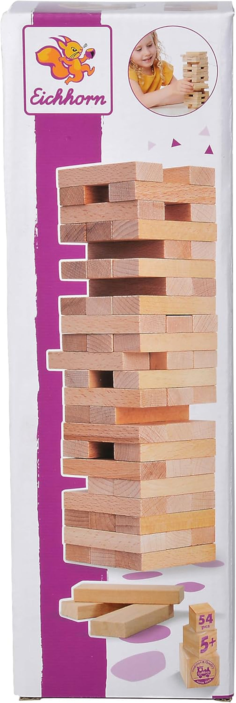 Eichhorn 100002466 Stapelspiel, Geschicklichkeitsspiel Für Die Ganze Familie