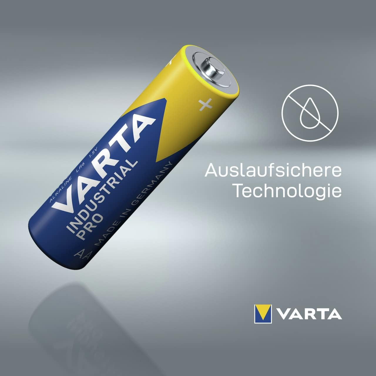 VARTA Batterien AA, Industrial Pro, Alkaline Batterie, 1,5V, Vorratspack in Umweltschonender Verpackung, Made in Germany [Exklusiv Bei Amazon] 40 Stück( 1Er Pack)