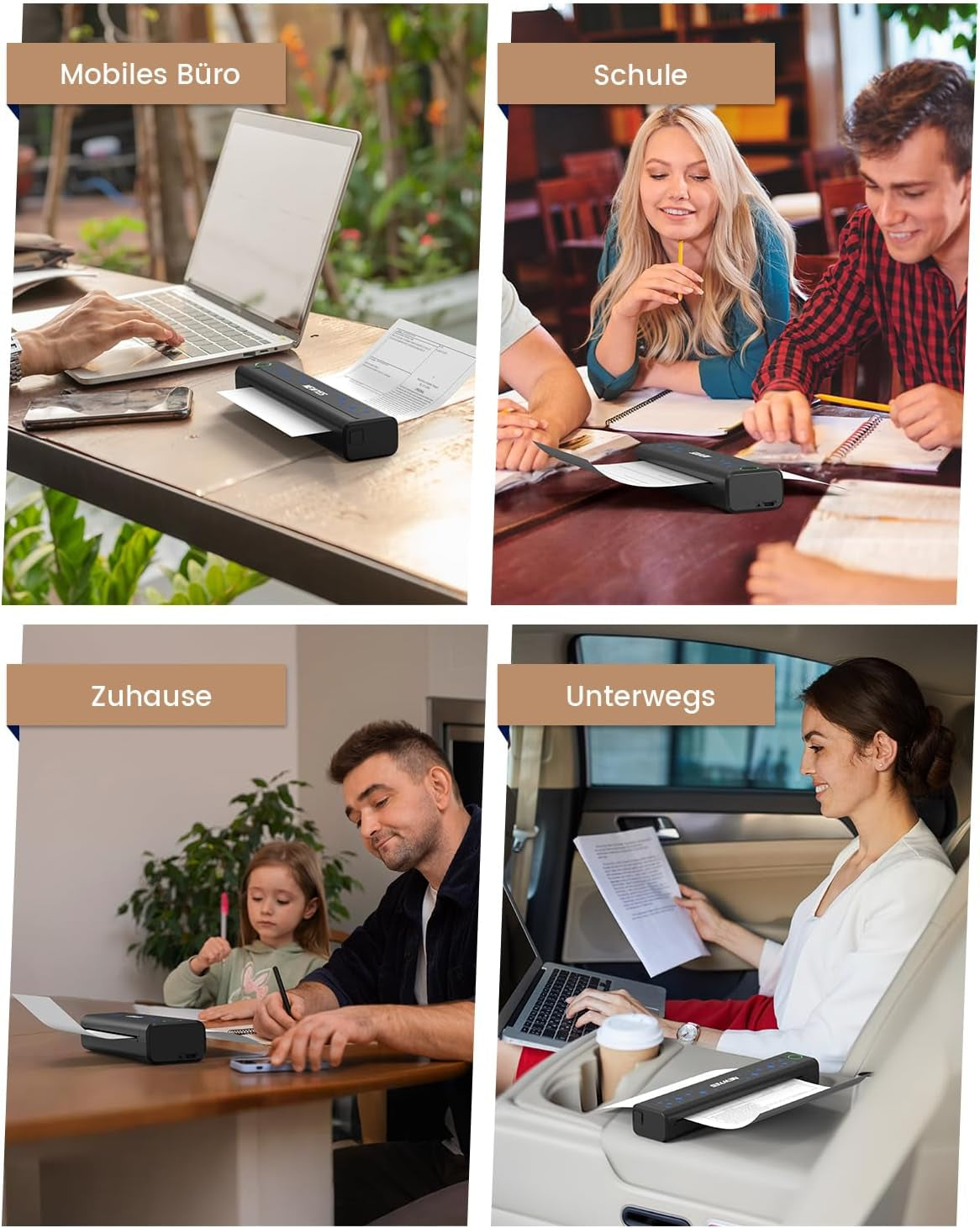 NEWYES Drucker, Tragbarer Thermodrucker Für Geschäftsreisende Und Studenten