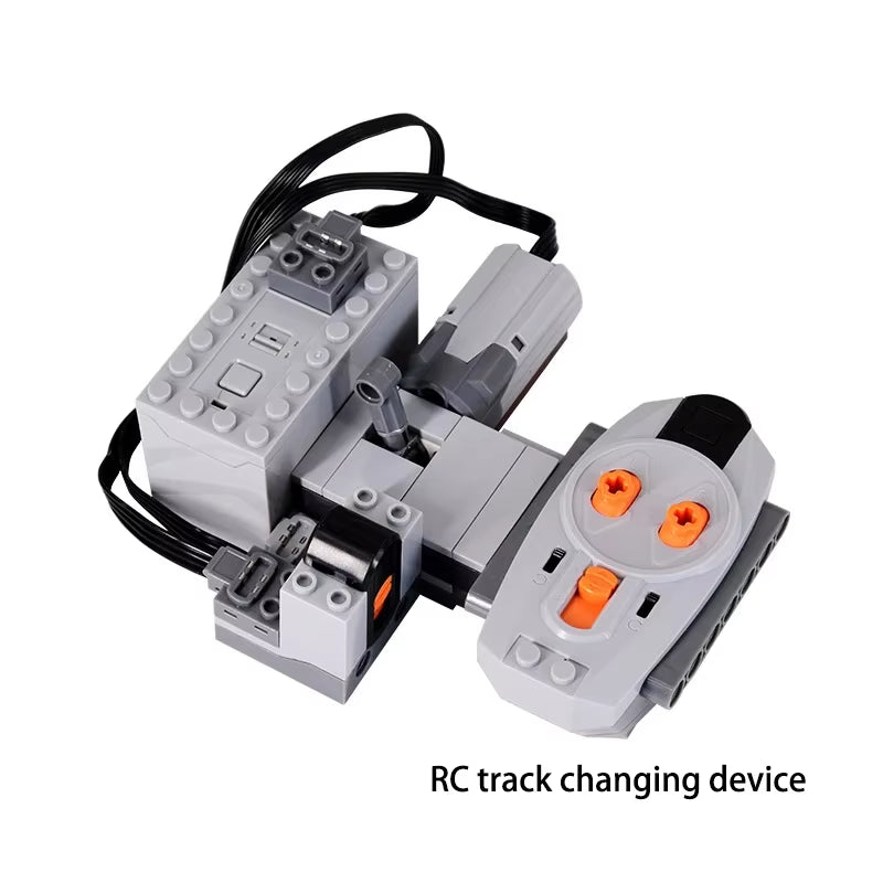 MOC Railroad Bridge Train Track Combination Scene Building Blocks DIY Cross Track Bricks Toys Rail Car Compatible with LEGO