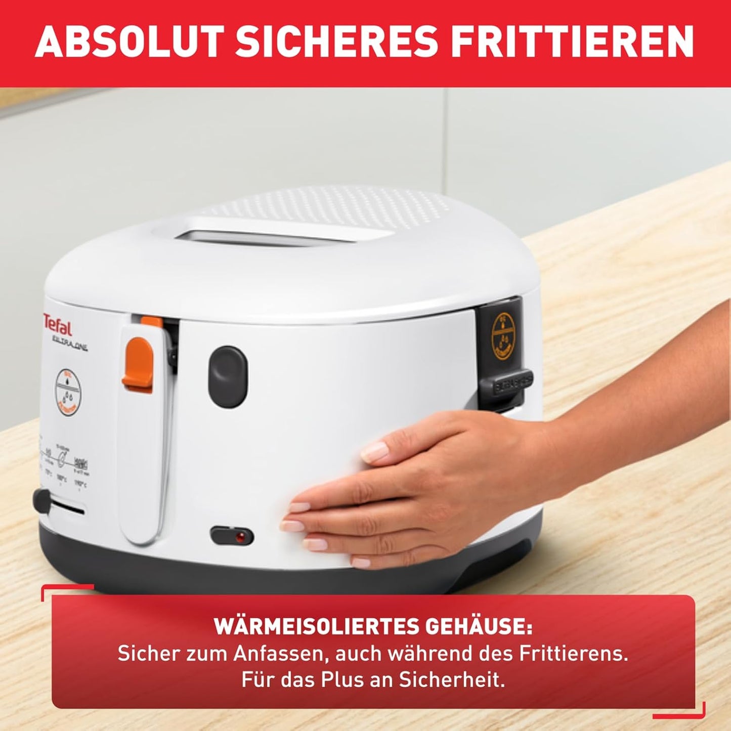 Tefal Fritteuse Filtra One – Kompakte Und Geruchsarme Fritteuse Mit Ölfilter, Antihaftbeschichtetem Einsatz, Leichter Reinigung Und Spülmaschinengeeignet, Perfekt Für Pommes, Nuggets & Snacks Zuhause