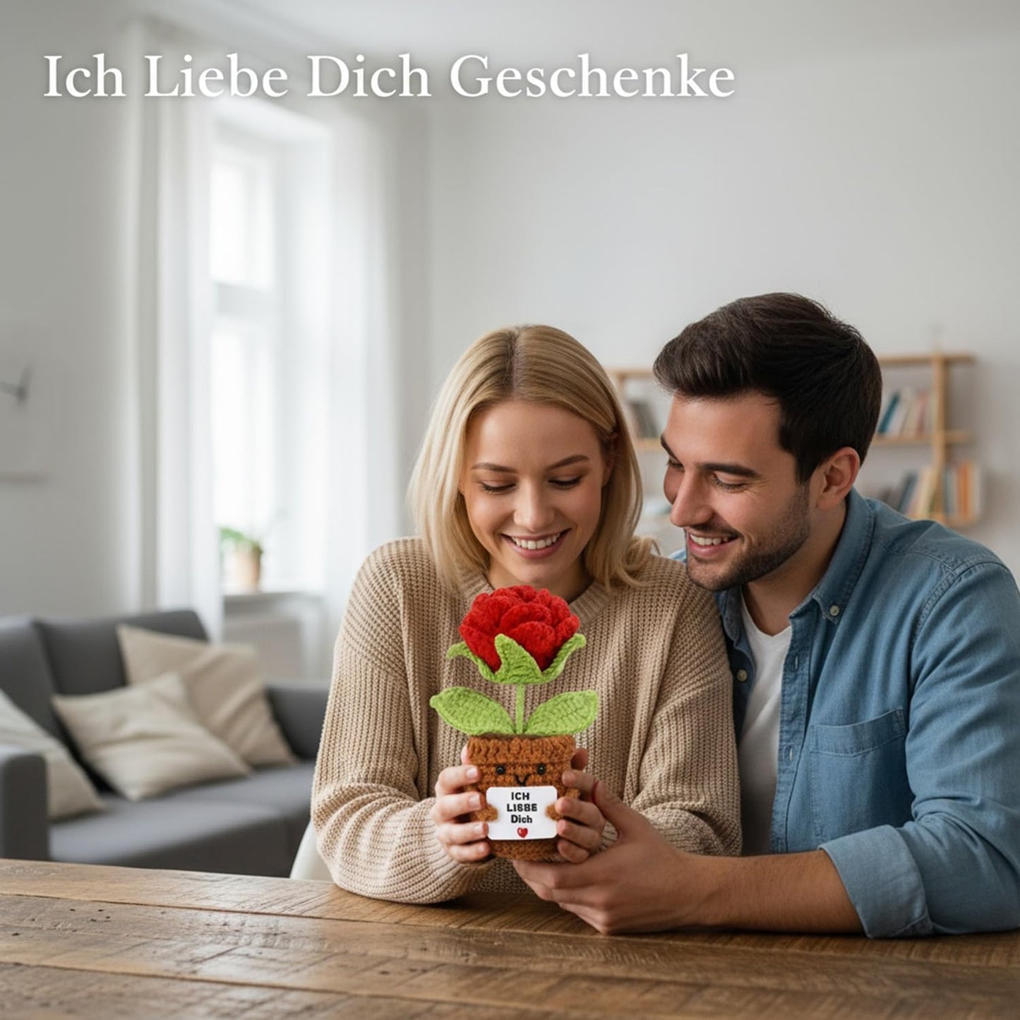 Ich Liebe Dich Geschenke für Frauen Männer, Handgefertigte Rosen Heimat Dekoration, Partner Geschenke, Hochzeitstag, Jahrestag Geschenk für Sie Ihn, Liebes Geschenk für Ihn Sie