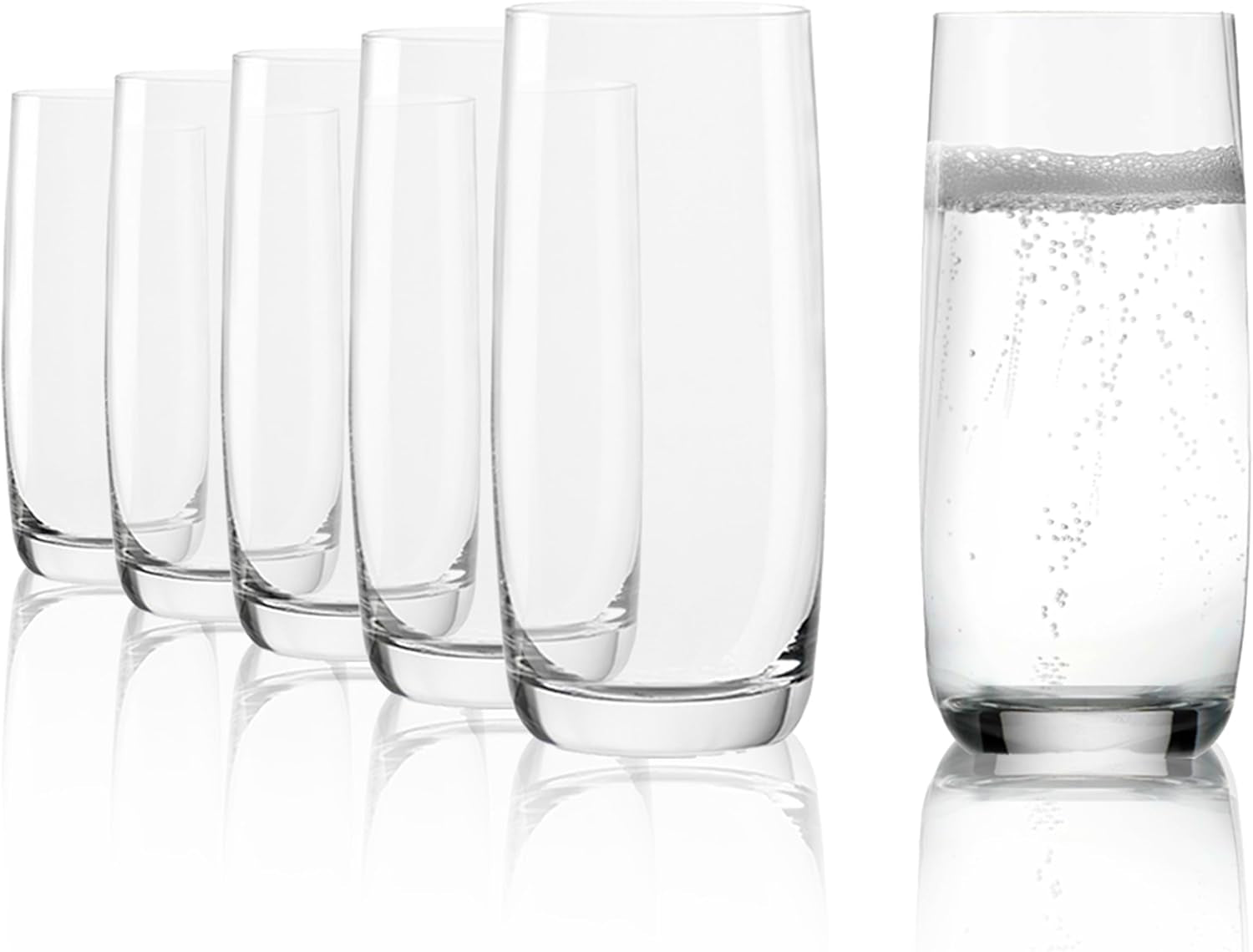 Stölzle Lausitz Longdrinkgläser Weinland 6Er-Set 390 Ml – Elegante Allroundgläser Ideal Für Cocktails, Drinks, Wasser & Säfte – Hochwertige Wassergläser Aus Kristallglas – Spülmaschinen- & Stoßfest