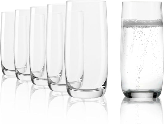 Stölzle Lausitz Longdrinkgläser Weinland 6Er-Set 390 Ml – Elegante Allroundgläser Ideal Für Cocktails, Drinks, Wasser & Säfte – Hochwertige Wassergläser Aus Kristallglas – Spülmaschinen- & Stoßfest