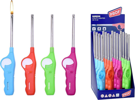 3 X Feuerzeug Gas XXL Stabfeuerzeug 27 Cm Lang Nachfüllbar NEU & OVP