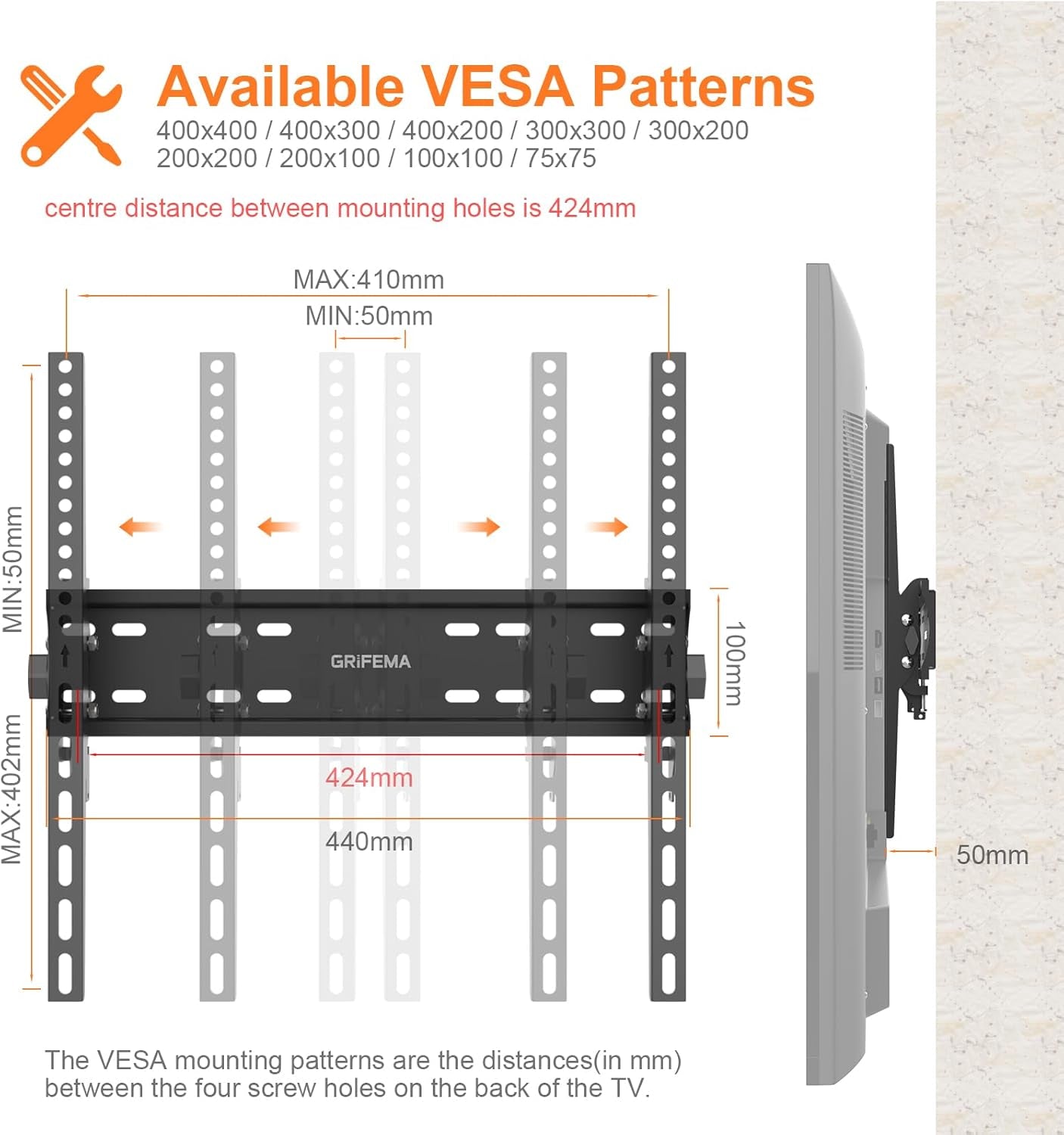 TV Wandhalterung Fernseher Für 26-65 Zoll