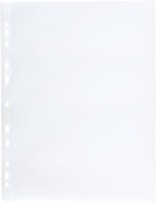 Idena 376002 - 100 Stück Klarsichthüllen A4 Genarbt