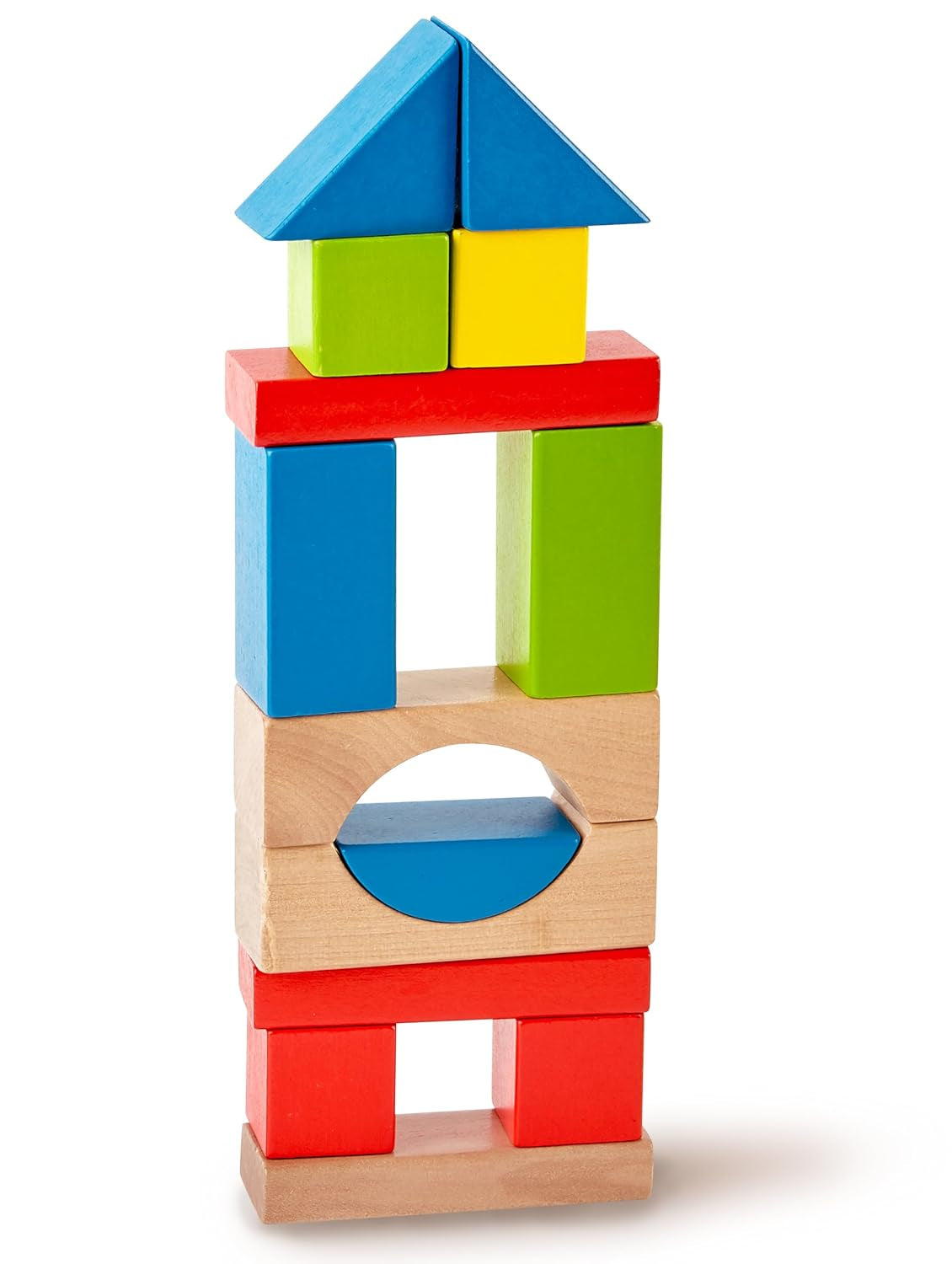 Hape Bunte Holzbausteine – Hochwertiges Holzspielzeug Zum Stapeln