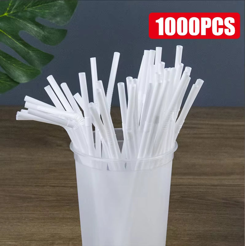 50-1000Pcs Mehrfarbige Trinkhalme Rietjes Milch Tee Bar Party Hochzeit Küche Home Zubehör Getränke Schwarz Stroh Großhandel