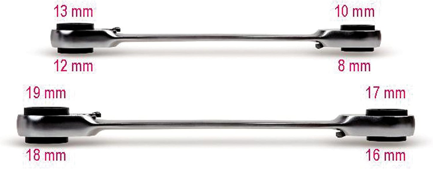 Beta 192/S2 - Ringschlüsselsatz, 2 Teilig, Mit Umschaltknarre