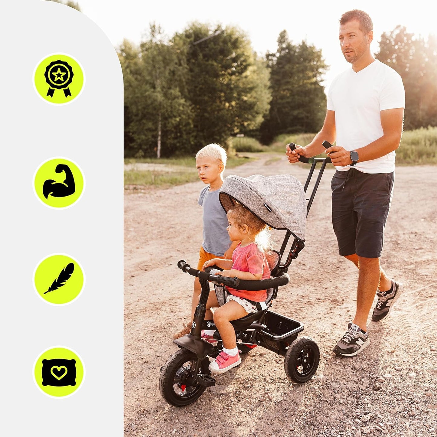 Hypermotion Dreirad Ab 1 Jahr Mit Schubstange