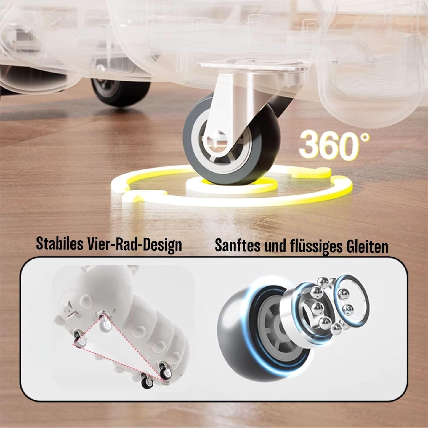 3In1 Rutschfahrzeug Babyroller + Schaukeltier + Balancierbrett