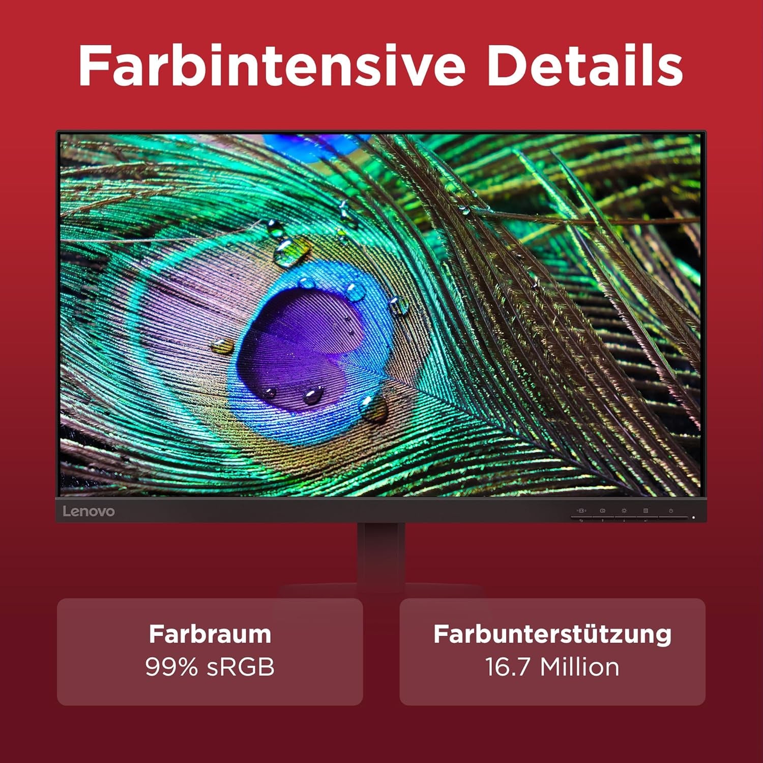 Lenovo L24-4E | 23.8" Full HD WLED Monitor | 1920X1080 | 16:9 | 100 Hz | 4Ms Reaktionszeit | Ips-Panel | HDMI | VGA Anschluss | Entspiegelt | Raven Schwarz | 3 Kg