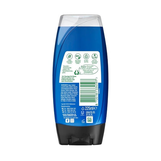 Duschdas 3-In-1 Duschgel & Shampoo Sport Duschbad Mit Fresh-Energy-Duftformel Sorgt Für Einen Erfrischenden Start in Den Tag 6X 225 Ml