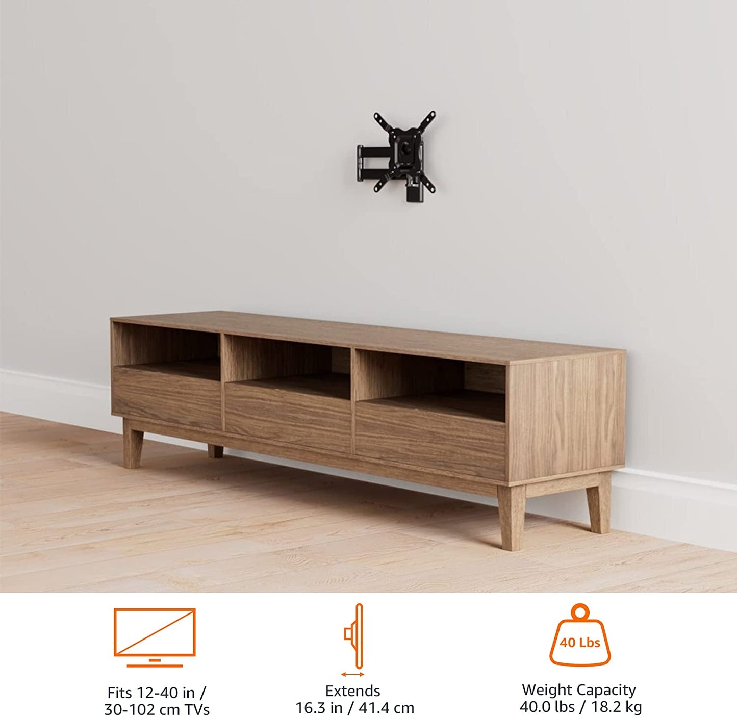 Tv-Wandhalterung Mit Voller Bewegung, Für 30.5 - 101.6 Cm Fernseher