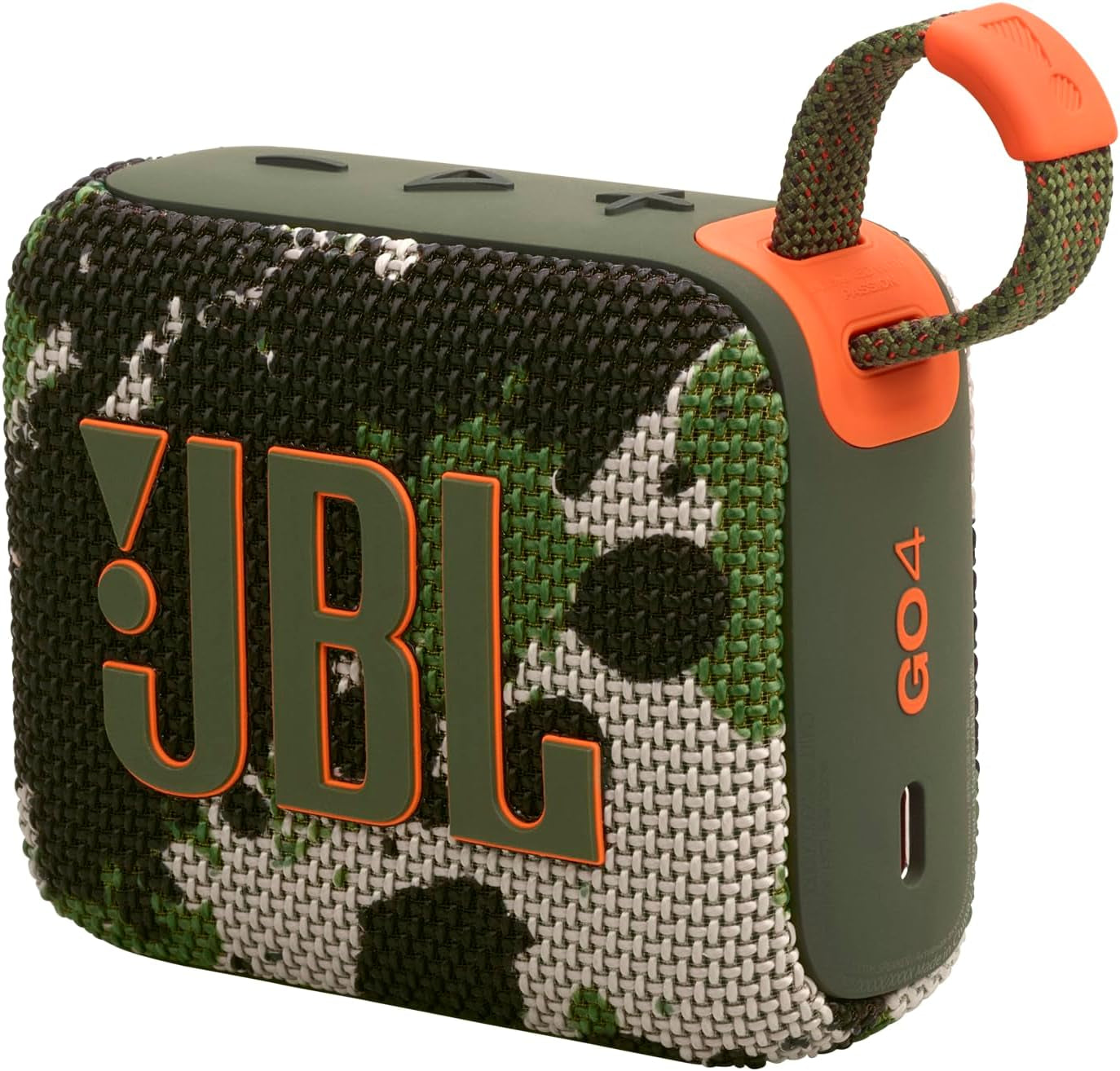 JBL Go 4 - Camouflage – Tragbare Bluetooth-Lautsprecher-Box Mit JBL Pro Sound, Tiefem Bass Und Playtime-Boost-Funktion – Wasserfest Und Staubfest – 7 H Laufzeit