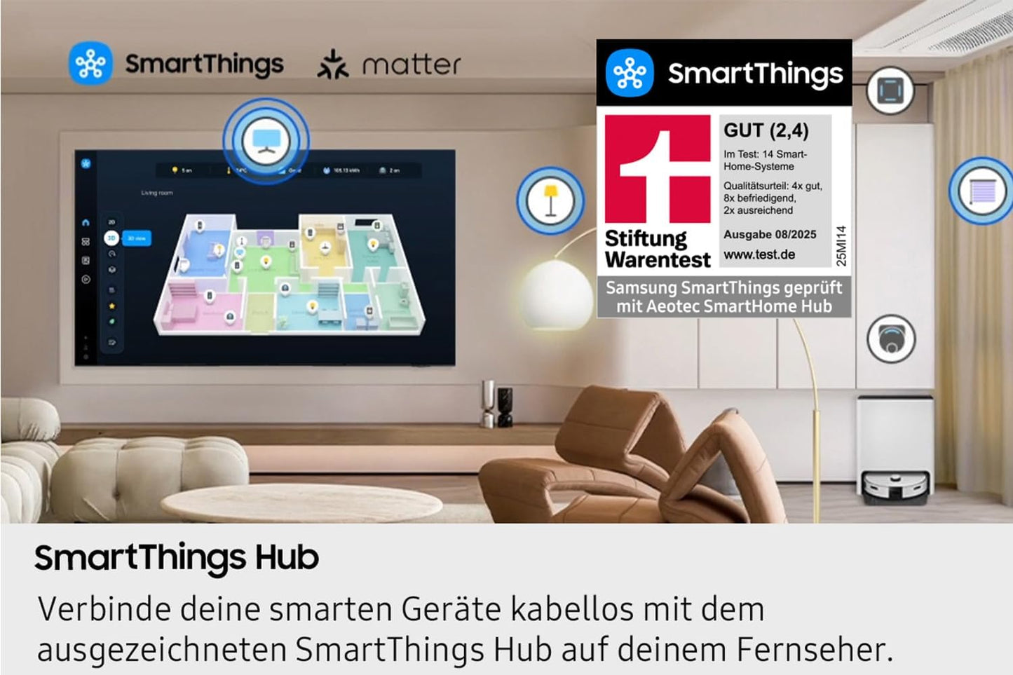 Samsung Crystal UHD 4K U7099F 50 Zoll (125 Cm) LED Fernseher, Crystal Prozessor 4K, Metalstream Design, Smartthings, Knox Security, Gaming Hub, AI Upscaling, Kostenlose Inhalte, Smart AI TV