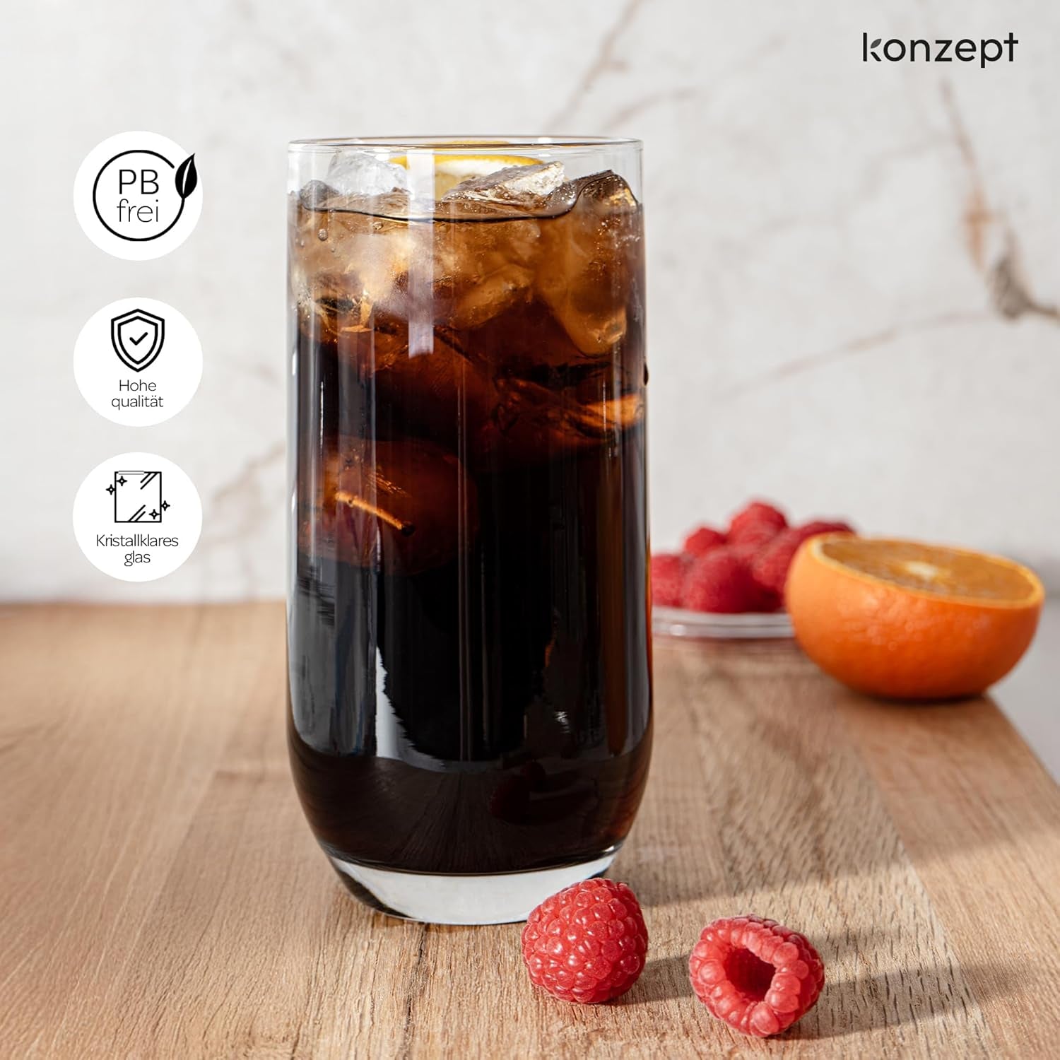 KONZEPT Gläser Set 12-Teilig, Transparente 400Ml