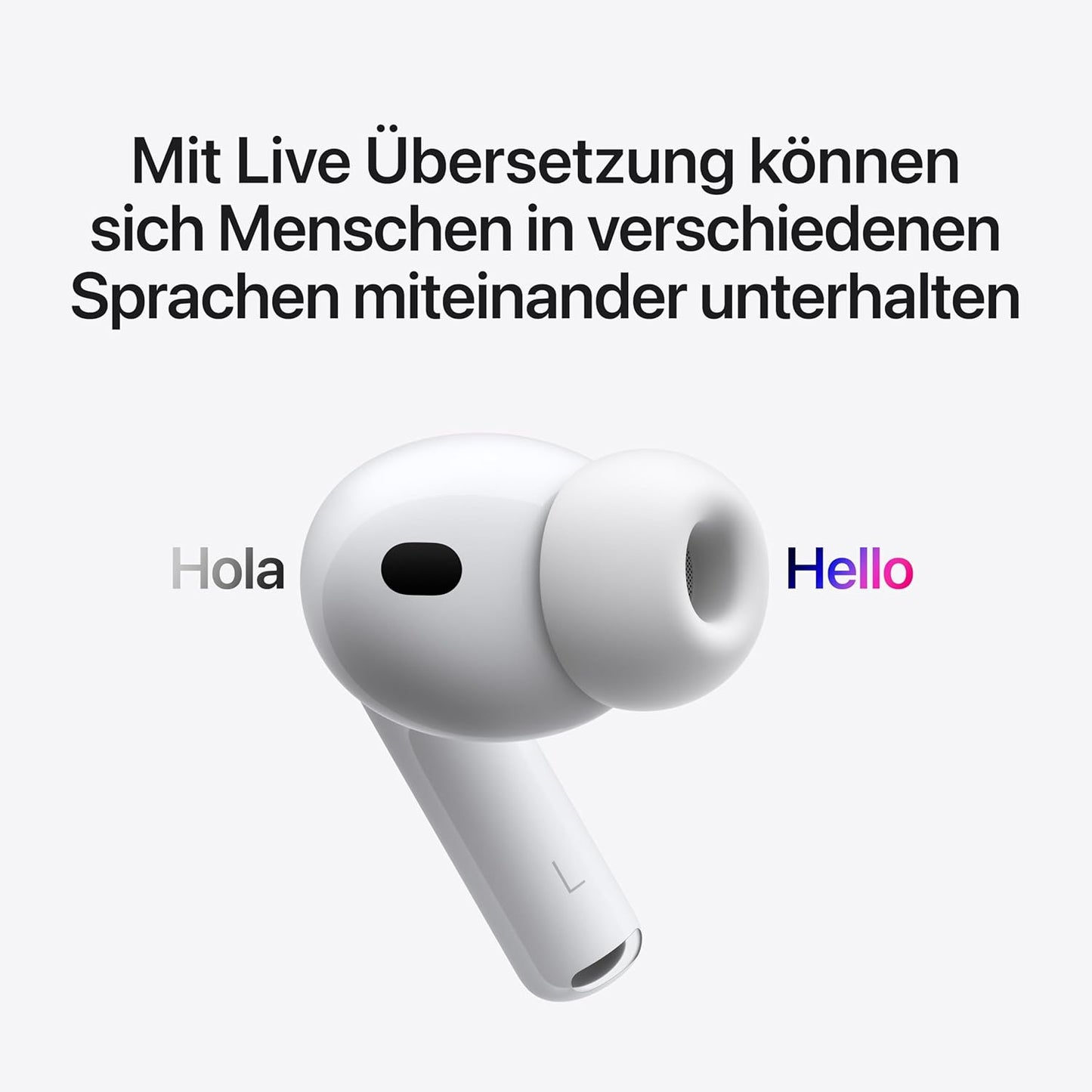 Apple AirPods Pro 3 Kabellose In‑Ear Kopfhörer, Aktive Geräuschunterdrückung, Herzfrequenzmessung, Hörgerätefunktion, Bluetooth Kopfhörer, 3D Audio, Hi‑Fi Sound, Laden über USB‑C