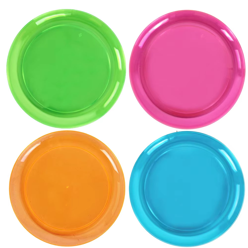 20–200 Stück, 12 Unzen, Neonfarben, Einfarbig, Einweg-Kunststoffbecher, Rosa, Orange, Blau, Grün, Eis-Kaffeetasse, Durchsichtiger Kunststoffbecher, Leuchtet Im UV