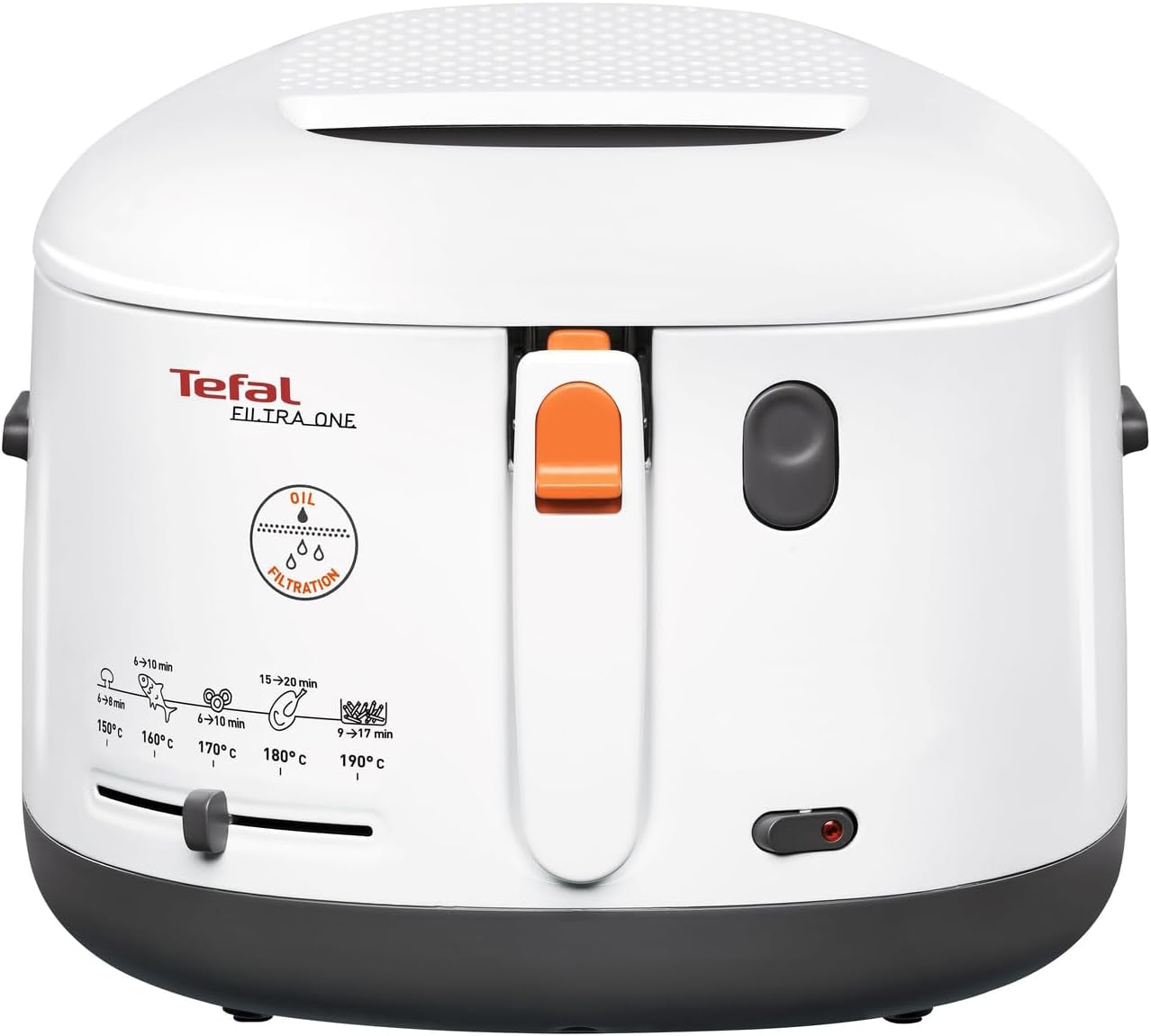 Tefal Fritteuse Filtra One – Kompakte Und Geruchsarme Fritteuse Mit Ölfilter, Antihaftbeschichtetem Einsatz, Leichter Reinigung Und Spülmaschinengeeignet, Perfekt Für Pommes, Nuggets & Snacks Zuhause