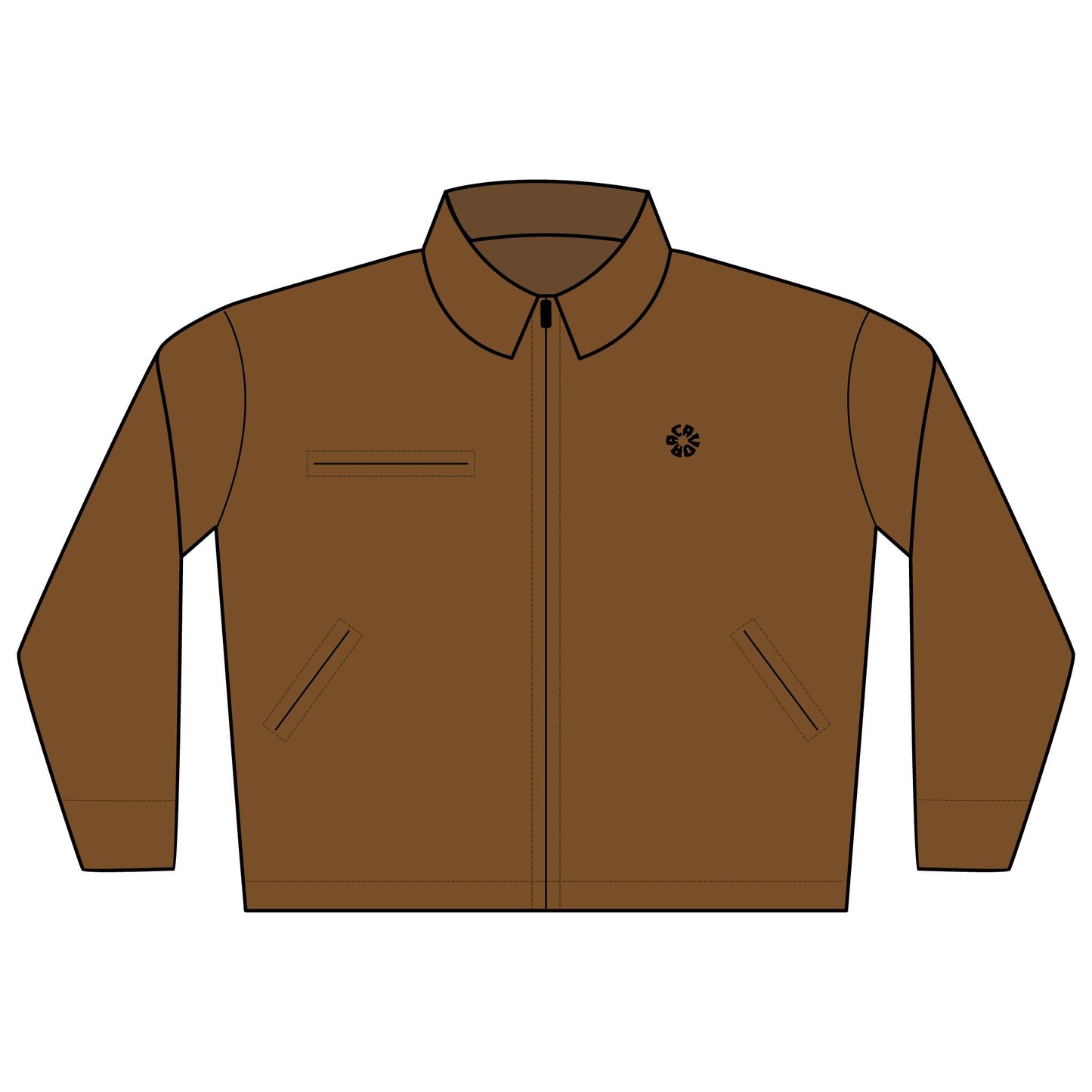 Brown Duck Cloth Work Jacket