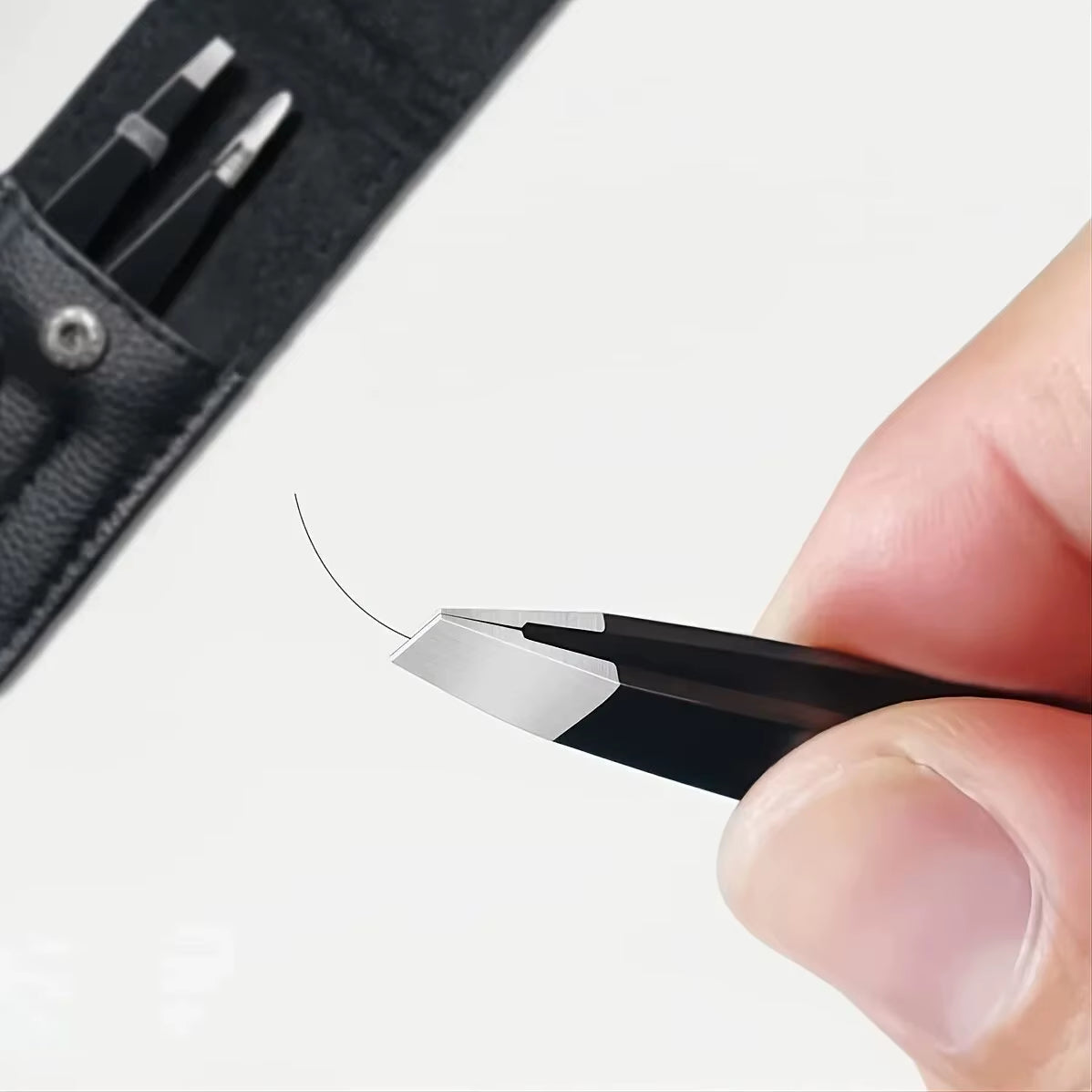 Pinzetten Set 3–4 teilig – Premium Edelstahl Augenbrauen-Pinzetten mit Präzisions-Spitze für Gesichts- und Körperhaarentfernung