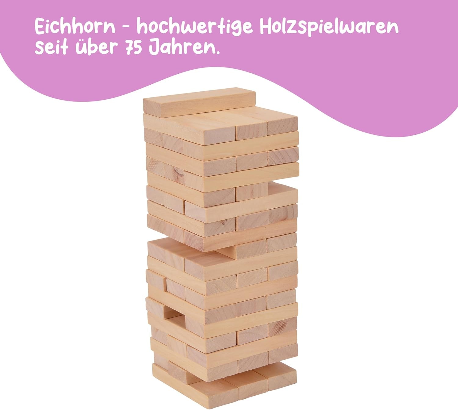 Eichhorn 100002466 Stapelspiel, Geschicklichkeitsspiel Für Die Ganze Familie