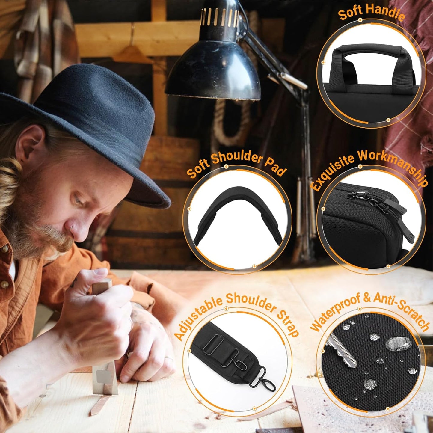 ZYB Laptoptasche 17-17,3 Zoll Laptophülle Laptopaktentasche