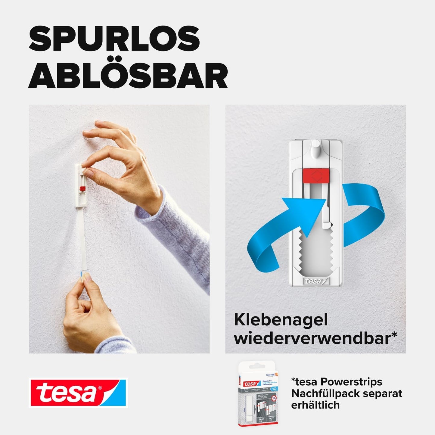 Tesa Verstellbarer Klebenagel (Für Tapeten Und Putz 1 Kg)