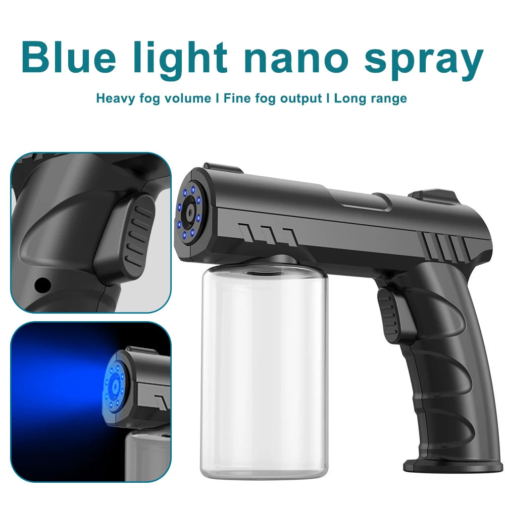 280ml Nano Blue Light Sprayer – Wireless, USB Rechargeable, Ideal for Barbers, Aftershaves