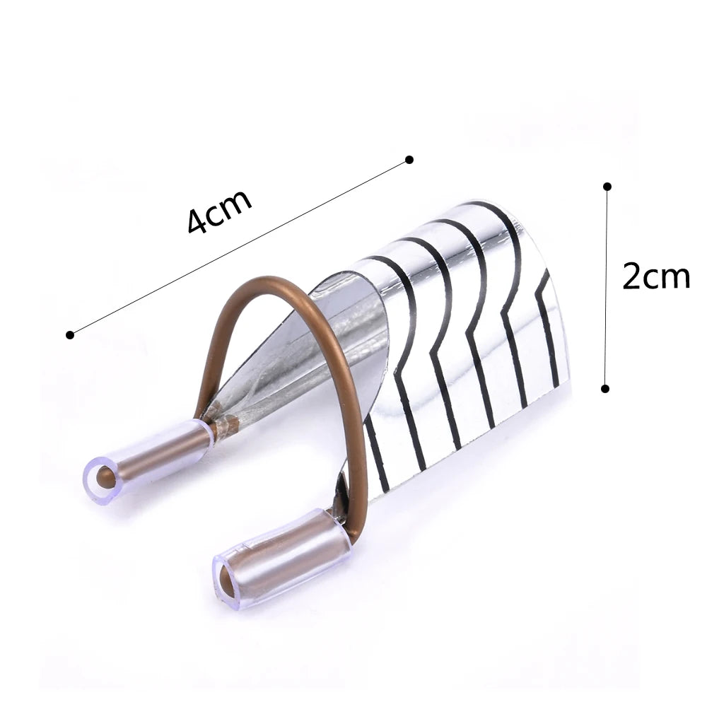 10er Wiederverwendbare Aluminium Nail-Extension Formen
