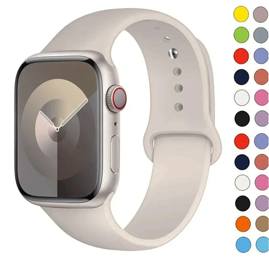 Silikon-Sportarmband Für Apple Watch Armband 49 Mm 44 Mm 45 Mm 40 Mm 41 Mm 42 Mm 38 Mm Armband Iwatch Serie 9 8 7 6 5 4 3SE Ultra 2 Correa