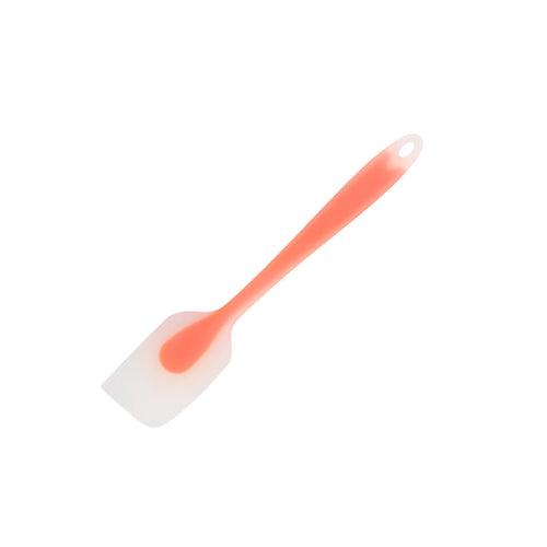 Heat-resistant silicone kitchen spatula with handle