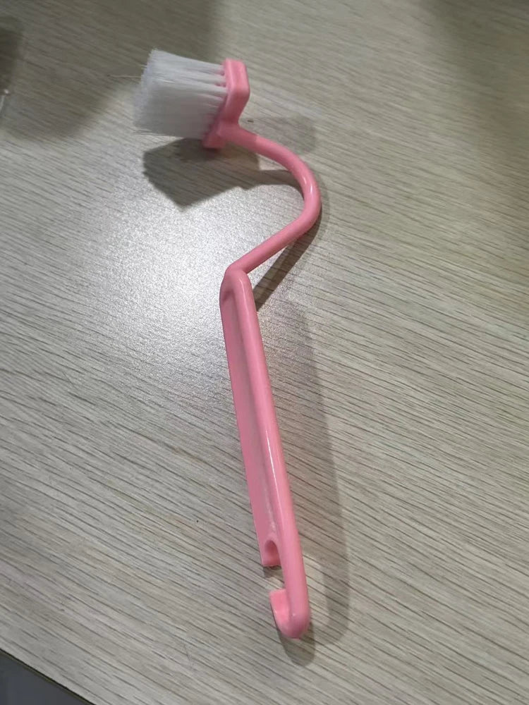 Gebogene Toilettenbürste mit langem Griff