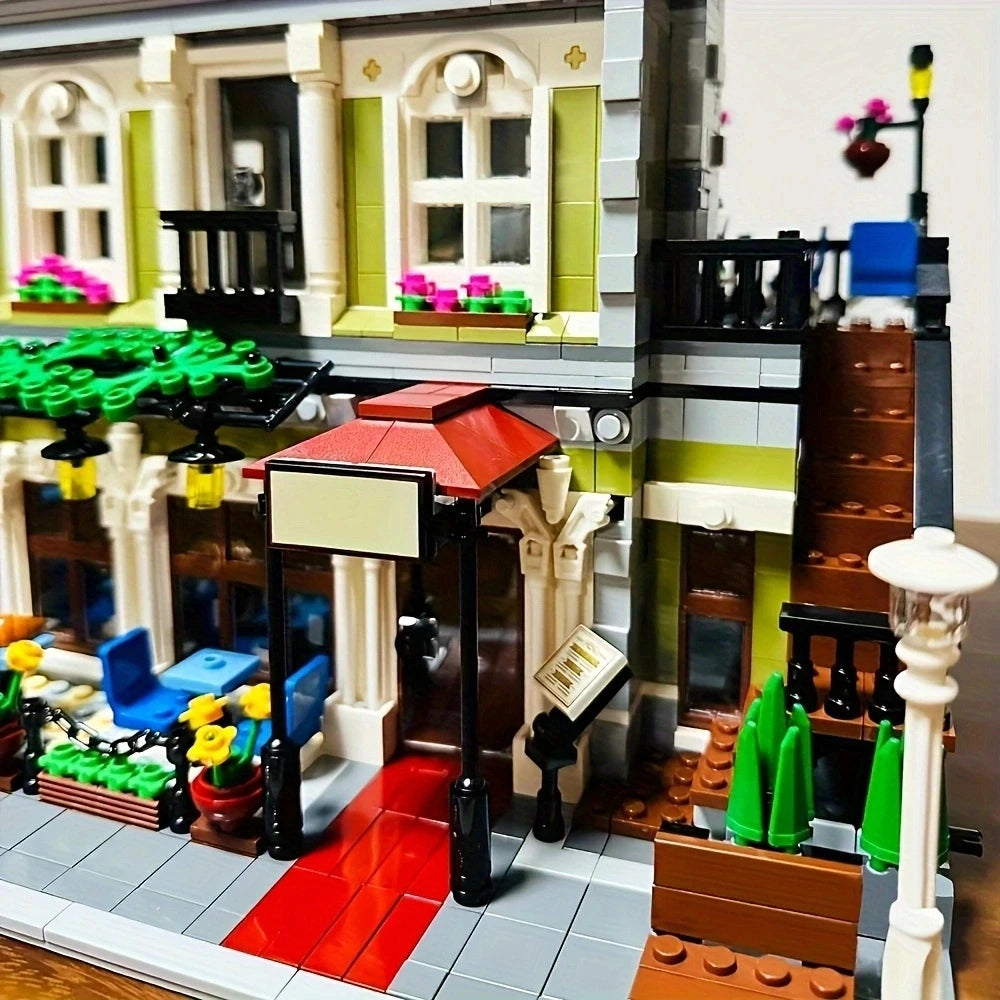 Build Your Dream City with the Street View City Building Blocks – Creative MOC Kits for Bank, Café Corner, Downtown Diner, and More!