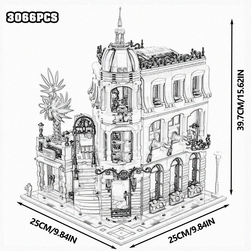 Build Your Dream City with the Street View City Building Blocks – Creative MOC Kits for Bank, Café Corner, Downtown Diner, and More!