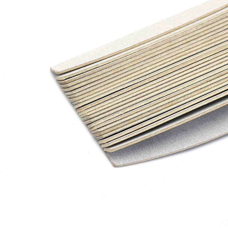 10er Set Gebogene Profi Nagelfeilen aus Holz