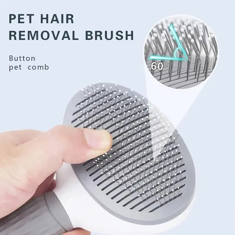 Pet brush with massage function 