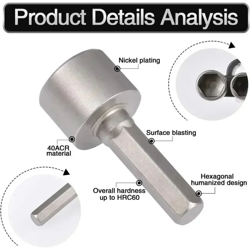 Socket Set for Drills &amp; Screwdrivers – 9 / 14 Pieces