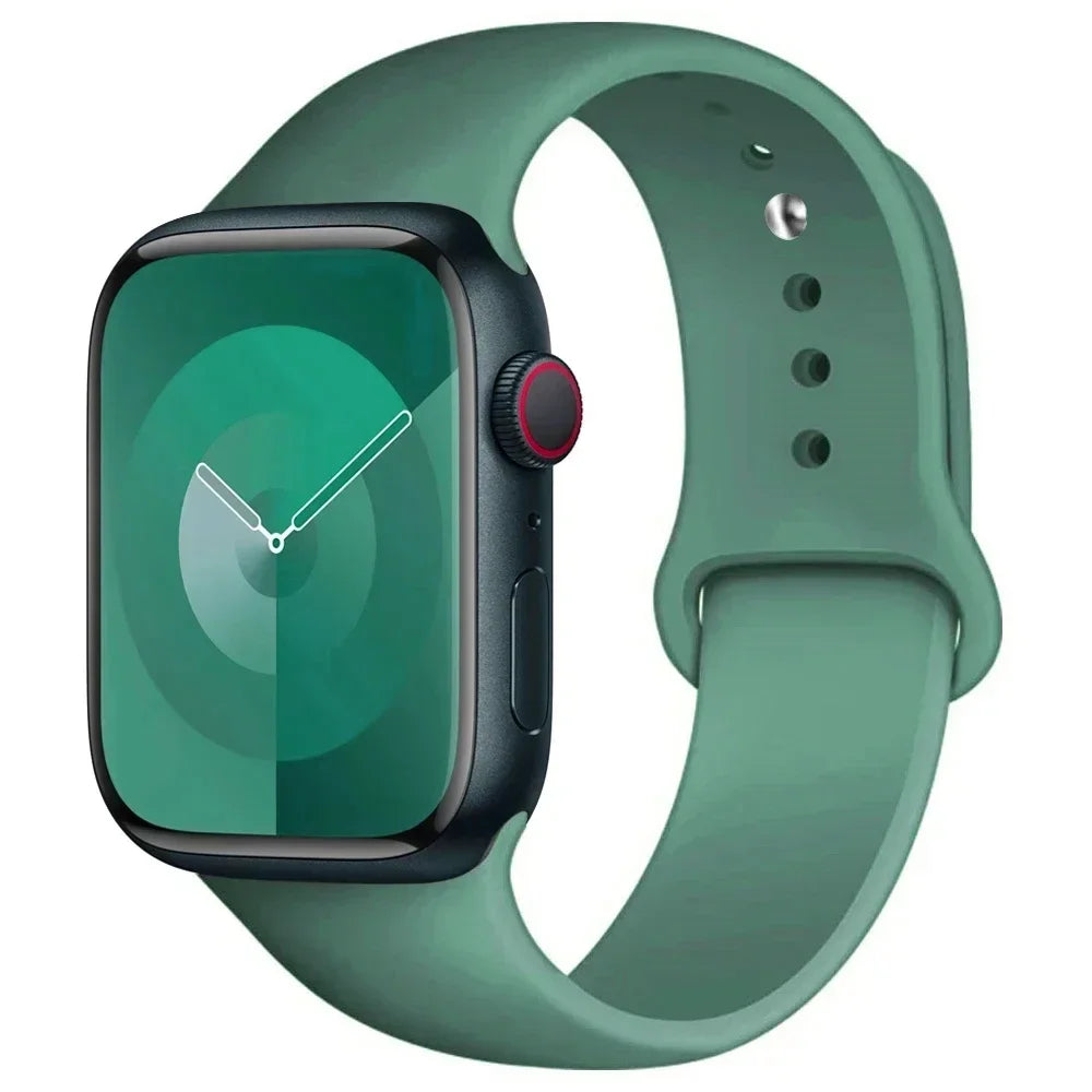 Silikon-Sportarmband Für Apple Watch Armband 49 Mm 44 Mm 45 Mm 40 Mm 41 Mm 42 Mm 38 Mm Armband Iwatch Serie 9 8 7 6 5 4 3SE Ultra 2 Correa